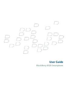 Blackberry Pearl 8120 manual. Tablet Instructions.